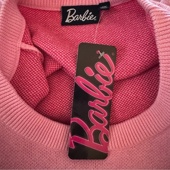 Barbie Pink Graphic Crew Neck Sweater 1X NWT - Picture 7 of 14
